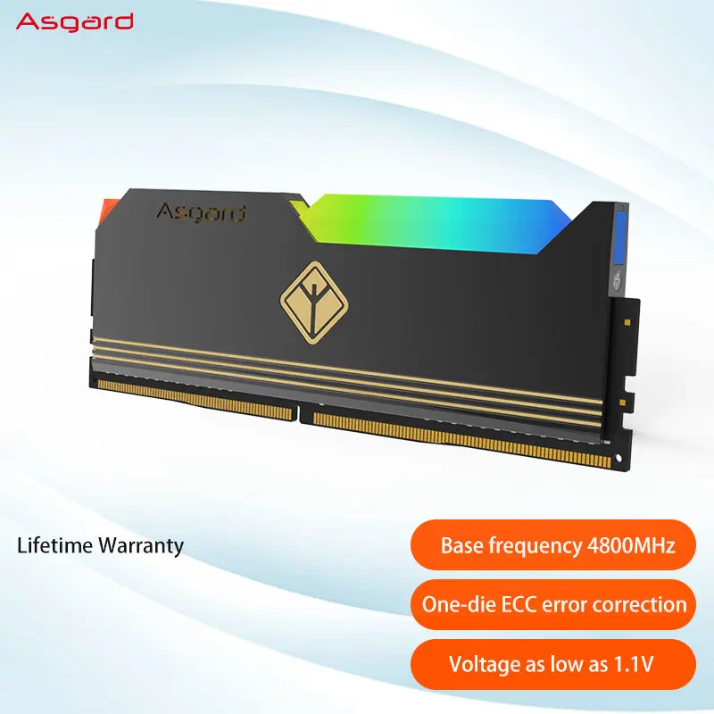 Asgard DDR5 RAM RGB Global Starting 32GB(16Gx2)kit 4800MHz 1.1V Intel 600 series supports DDR5 motherboard use Editable RGB