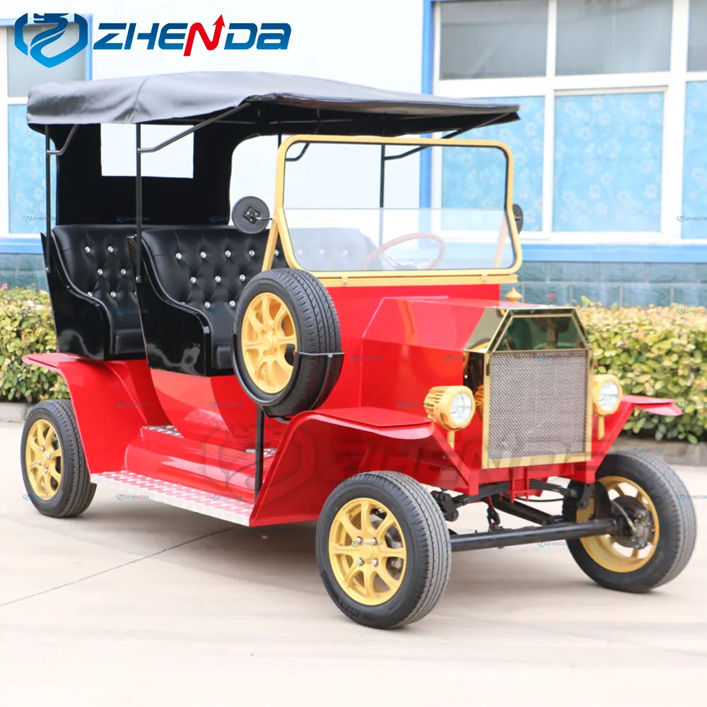 Factory Price Classic Style Electric Vintage Car Sightseeing Car and Touring Vehicle for sale