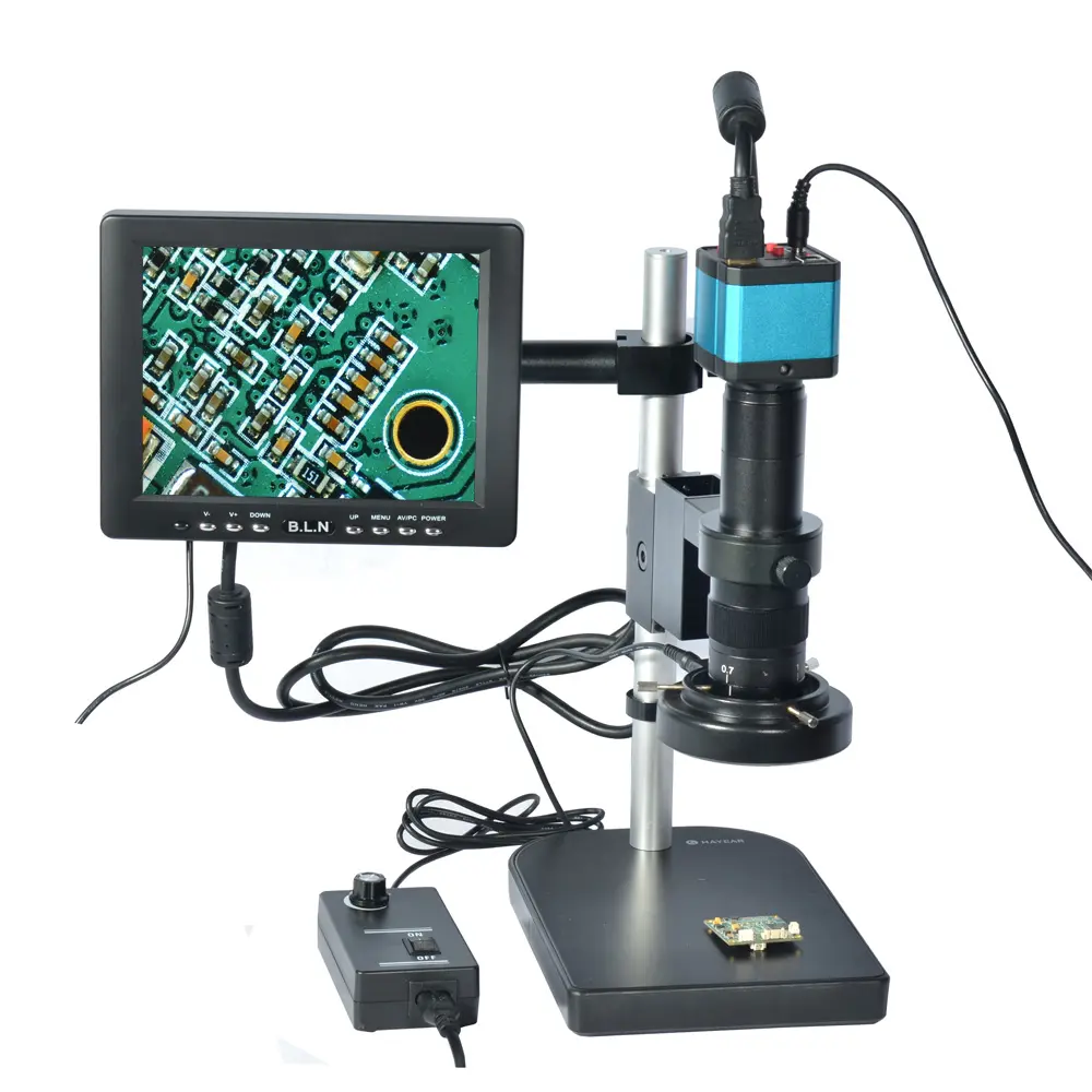 Full Set 16MP Industrial Microscope Camera HDMI-Compatible USB Outputs with 180X C-mount Lens