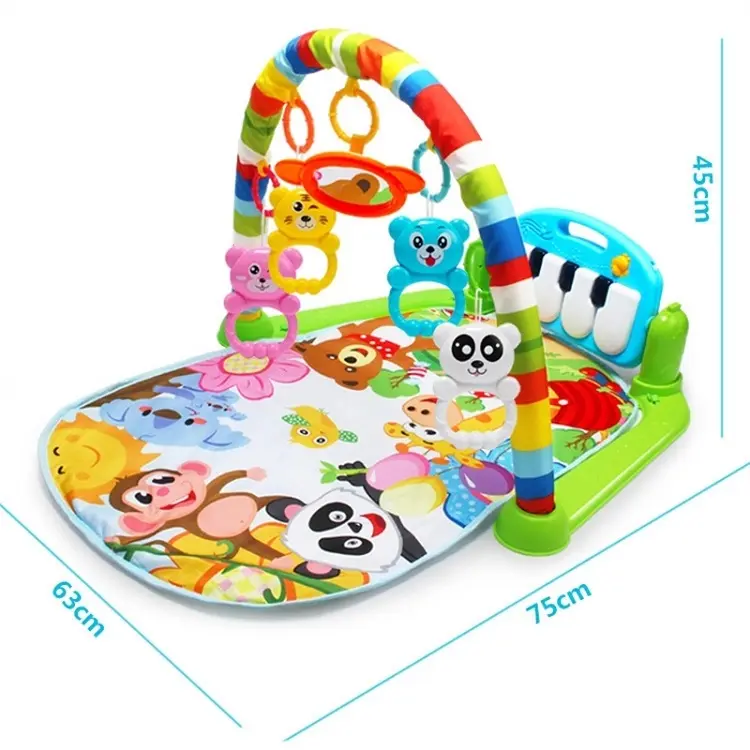 3 in 1 Baby Gym Puzzles Soft Mat Musical Toys Piano Keyboard Play Mat for Infant Fitness Carpet