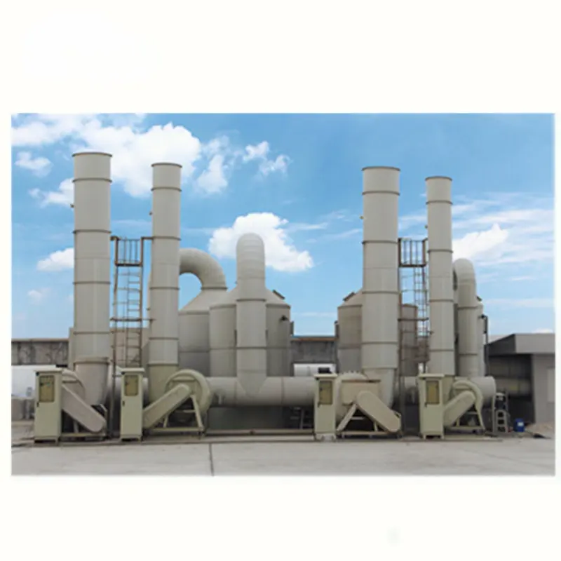 Factory spot scrubber industrial organic waste gas purification treatment and deodorization equipment pp spray tower