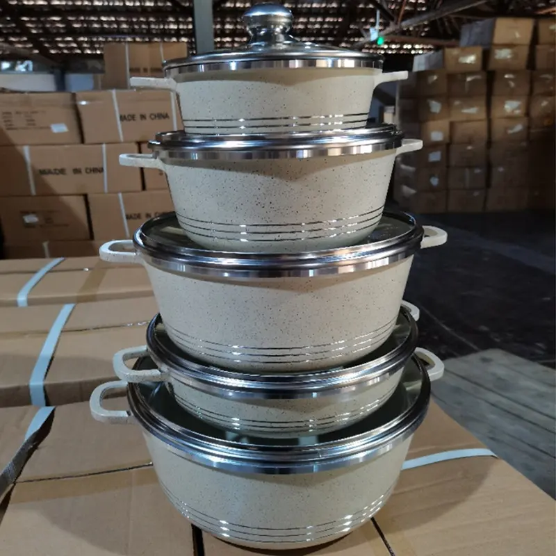 cookware sets nonstick induction casserole en aluminium food warmer insulated allemande ceramic casserole sets