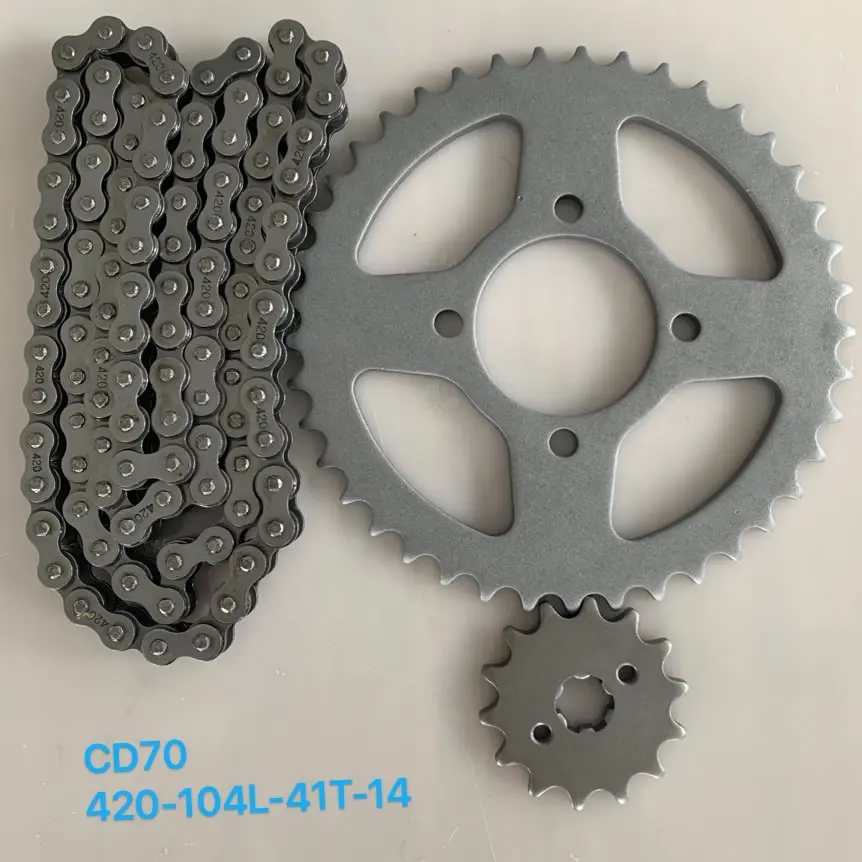 OEM Honda CD70 Motorcycle Sprocket Chain Kits For Pakistan