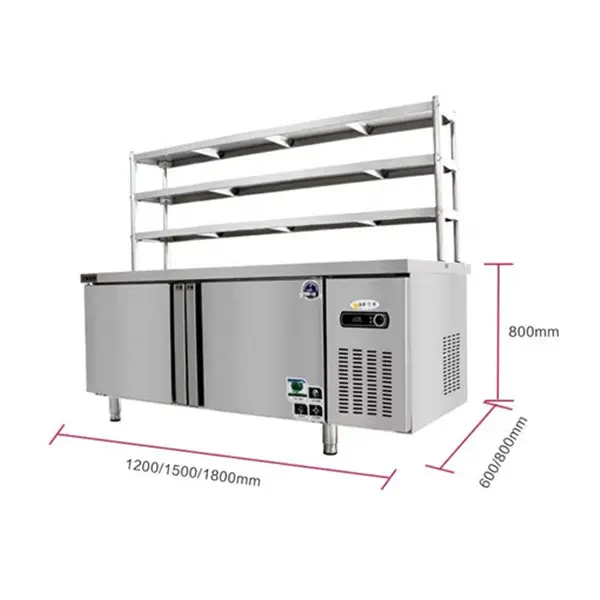 Коммерческий холодильник из нержавеющей стали/охладитель верстака/охладитель рабочего стола