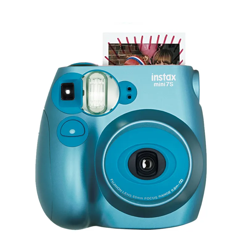 Высокоскоростная Цифровая Камера Fujifilm Instax mini 7s, камера премиального качества (голубой цвет металлик)