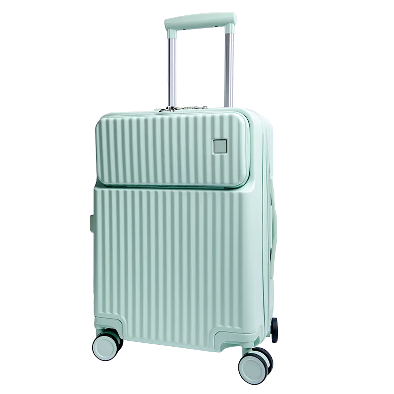 По заводской цене, смарт-каюта, багажный комплект унисекс, передняя, открытая, из поликарбоната, ручной клади, сумки для путешествий, Спиннер, тележка, чемодан для полета