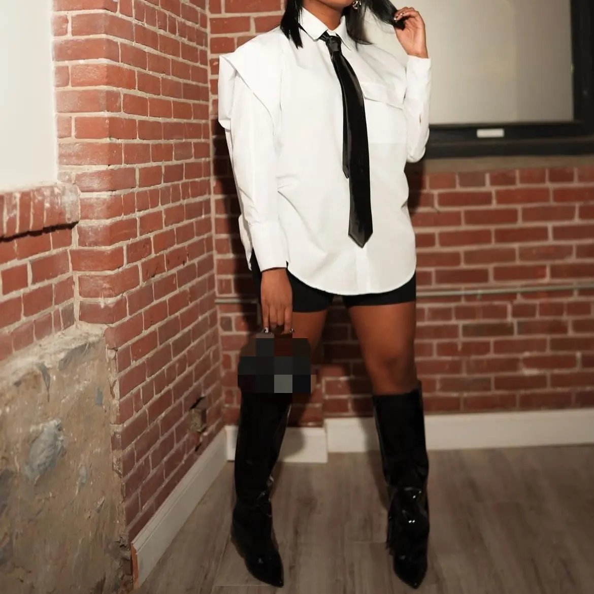Новая модная Осенняя винтажная уникальная Весенняя женская рубашка с длинным рукавом белая блузка с черным галстуком повседневные топы женские блузки