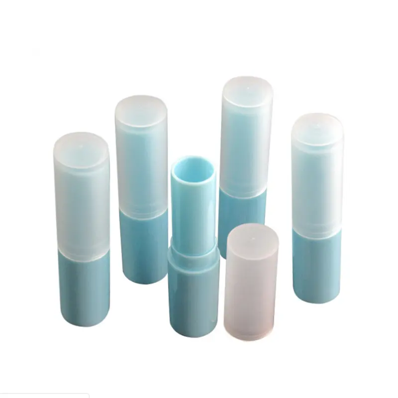 Empty white purple blue lipstick tube 5ml lip balm container twist chapstick tube holder for lip gloss & BPA FREE