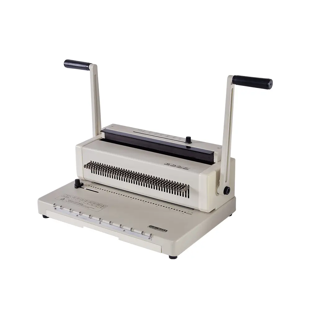 Relieuse Manual Adjustable W25A Wire Binding Machine for Books Binding in Office