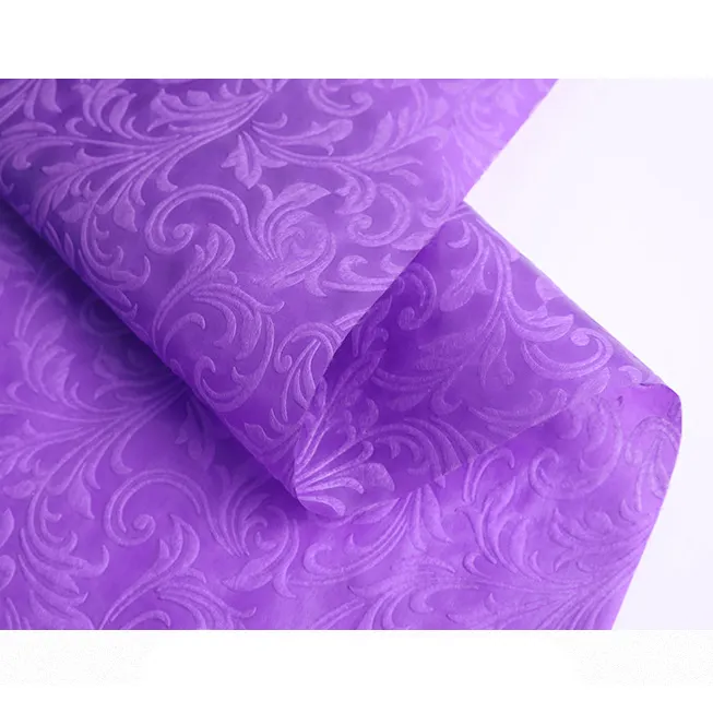 Hot Sale Embossed Wrapper Nonwoven Flowers Wrapping Paper Pp Non Woven Table Cloths Shoes Agriculture Christmas Gift Wrap Fabric