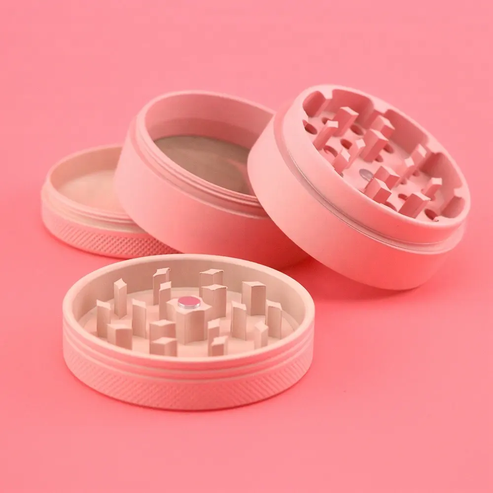 VA Grinders Smoking Accessories Pink Matte Herb Grinder for Lady