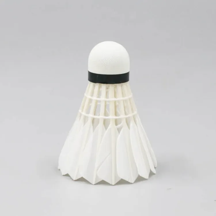 Best Price Of Duck Feather Badminton Shuttlecock Color White Duck Feather