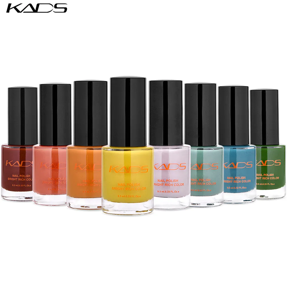 KADS 9.ml Nail Stamping Polish Pure Color Nail Print Image Varnish for Nail Art Template Paint