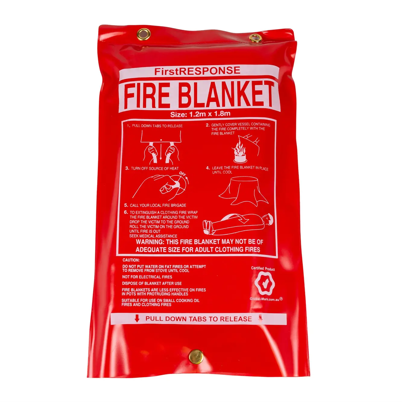 High quality fire-fighting escape use fire protection fiberglass silicone coated fire blanket for public area or family or car