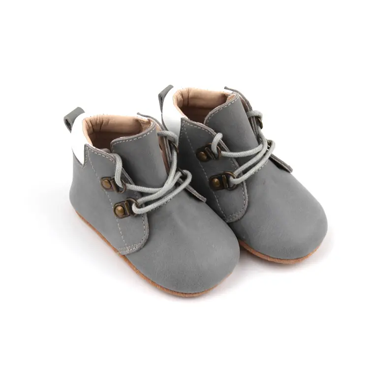 New Style Soft Leather Ankle Unisex Boys Girls Kids Baby Toddler Boots