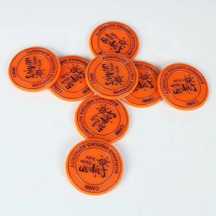 New product custom plastic colorful stamping game token coin