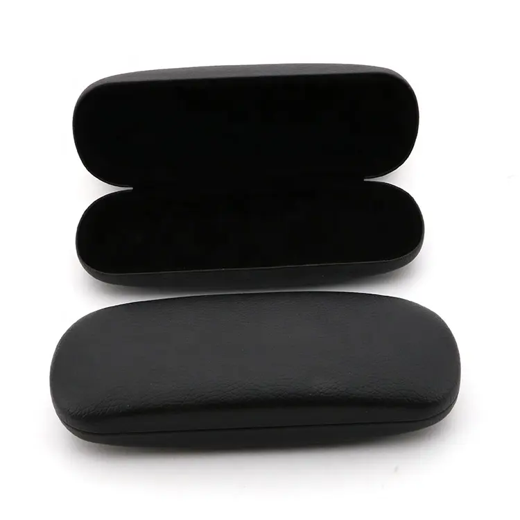Ready To Ship Black Leather Glasses Cases High End Cheap Eyeglasses Box