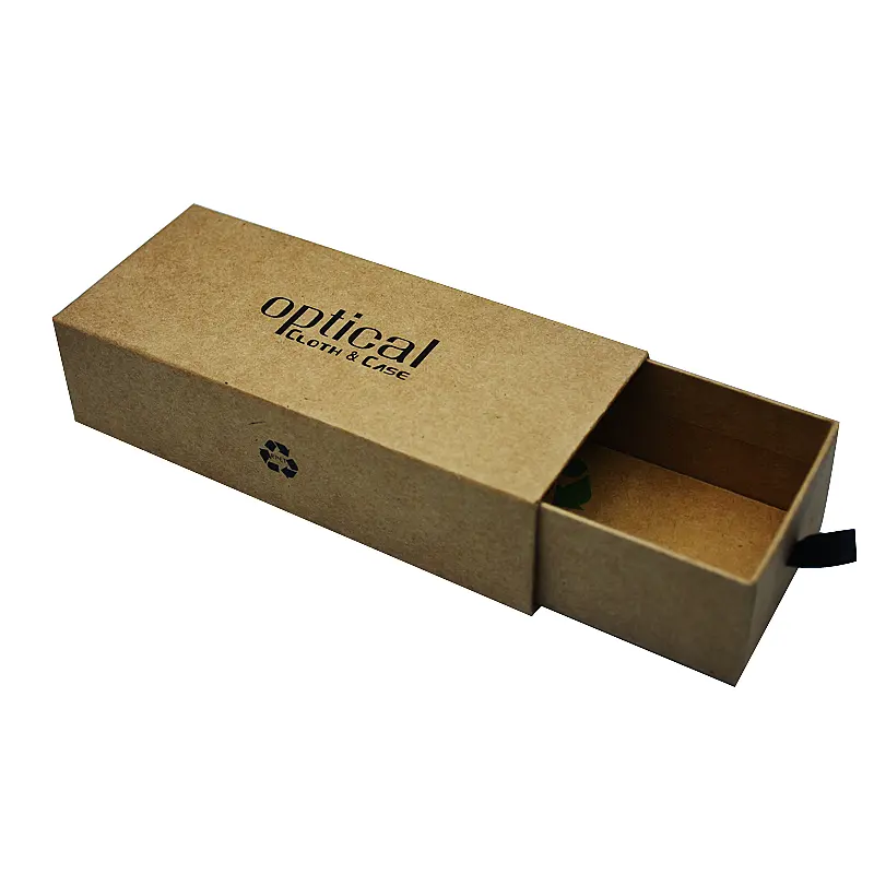 Sun Glasses Case Box Customized Eco Friendly Glasses Case Recycled Kraft Paper Box Eyewear Packing Paper Box