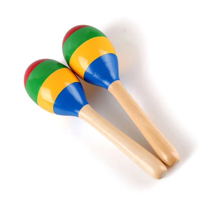 CHEAP children educational toys musical instrument wooden maracas free sample hot sale baby toy wood maracas