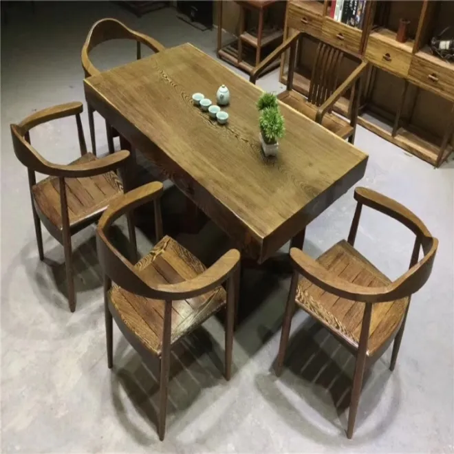 2023 г., новейшая фабричная распродажа, обеденный стол из тика с Бали по оптовой цене, 100% цельная древесина, 100% цельная древесина