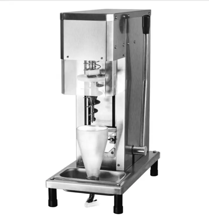 Stainless steel ice cream swirl machine fruit nuts ice cream mixing machine 220V/110V