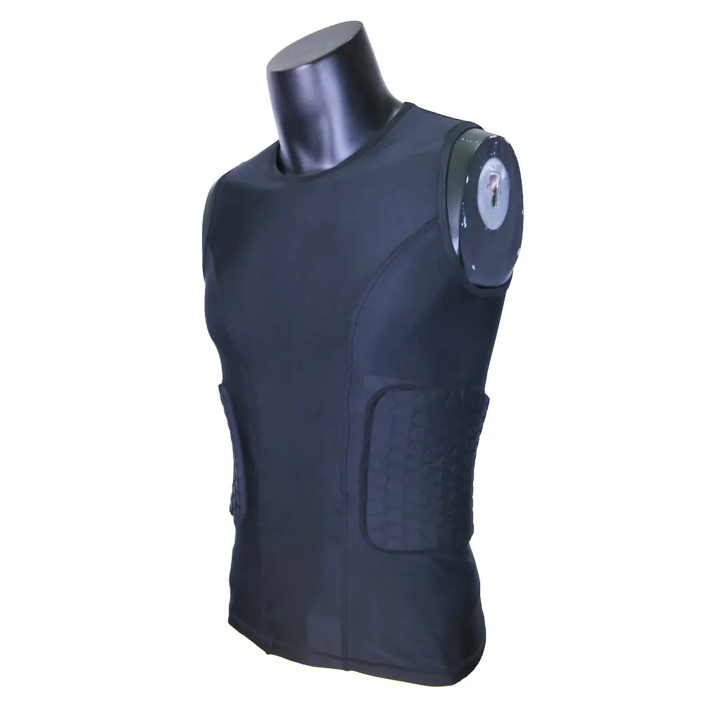 black padded basketball practice compression vest