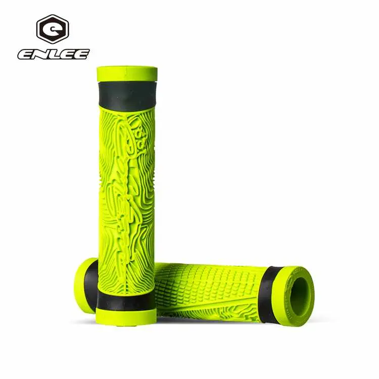 new product anti-skid design 100%silicone two-color bicycle grip cover