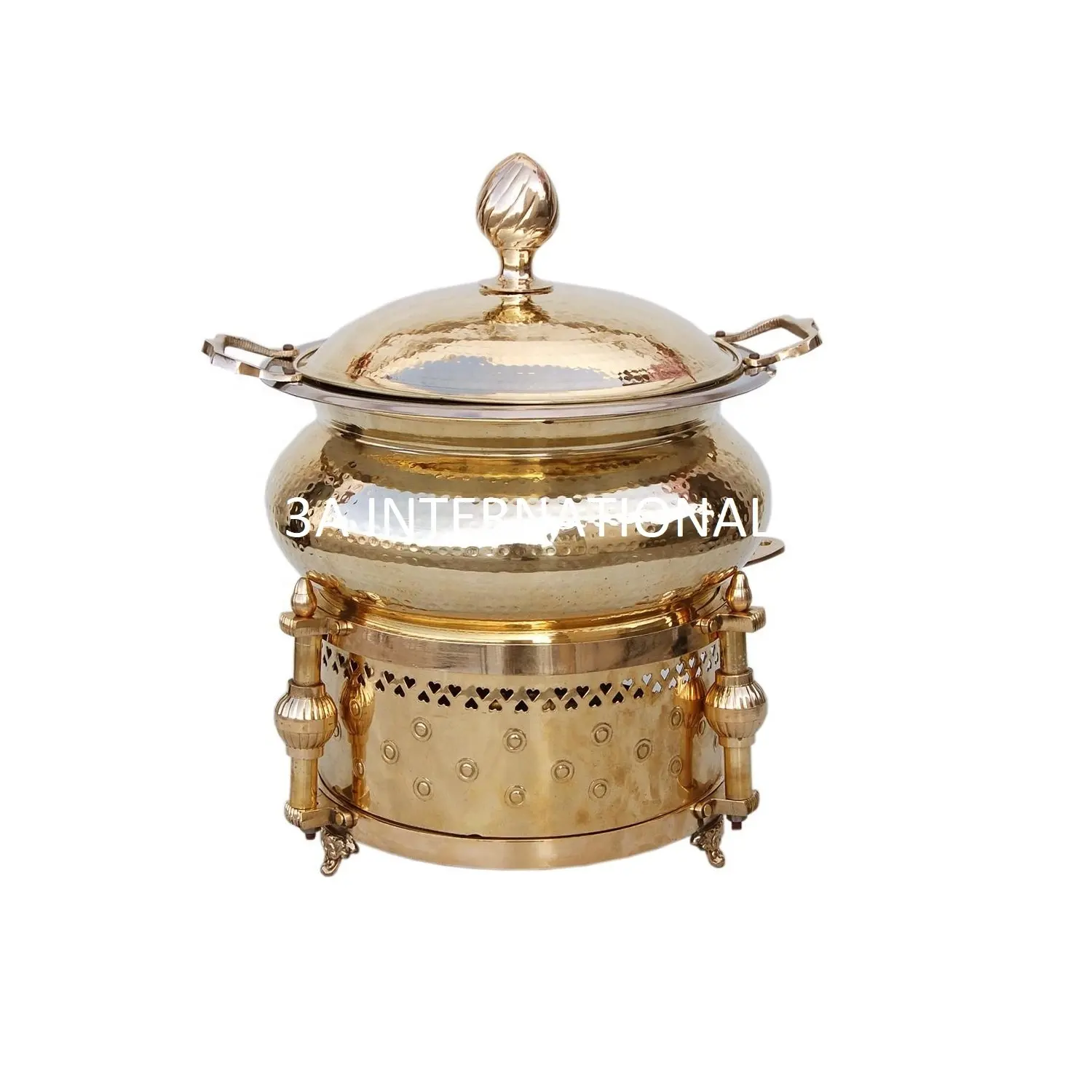 Hotels buffet warmer round shaped wedding party tabletop decorative buffet serving food warmer chaffing dishes buffet