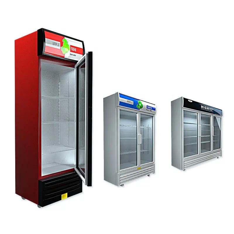 Commercial Plug-In Upright Wall Unit Refrigerated Beverage Display Cooler