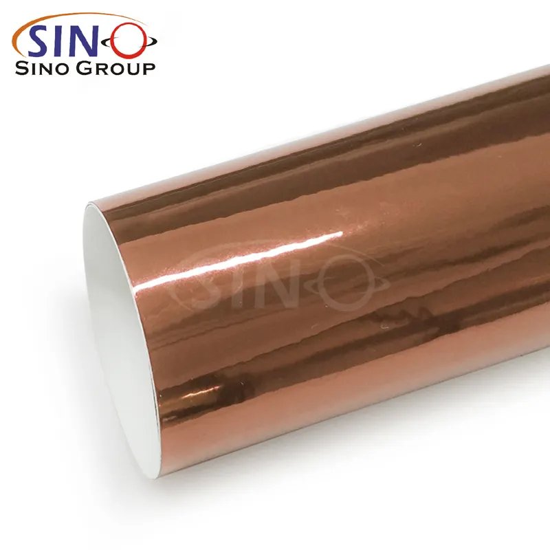 SCM-13 Chrome Mirror Rose Gold Amazing Quality Film Protect Car Sticker Wrap