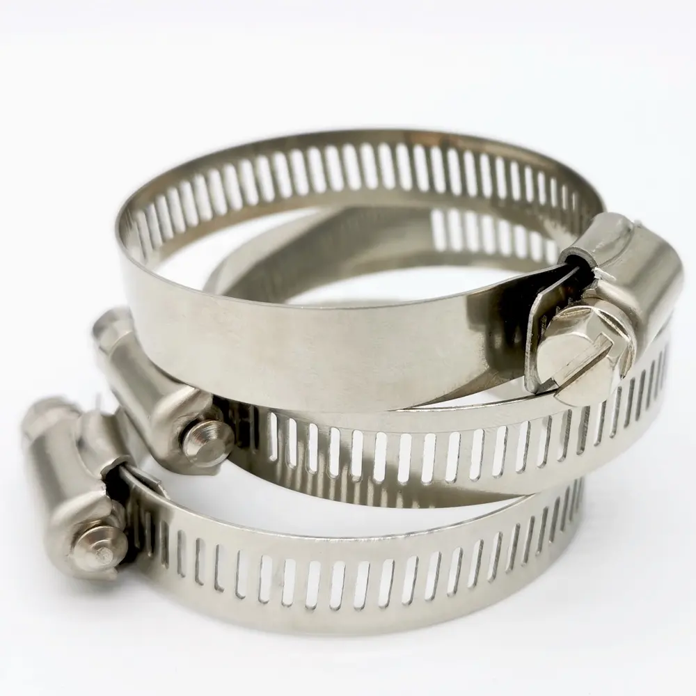 CQXZ Stainless Steel clip American Type with 50% perforated Worm Drive Hose Clamp jubilee clip clamp