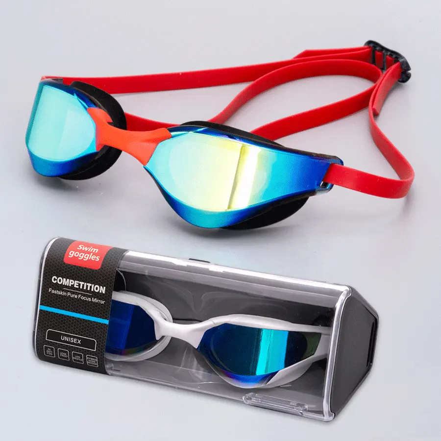 Профессиональный производитель, новые гальванизированные HD противотуманные очки для соревнований по плаванию
