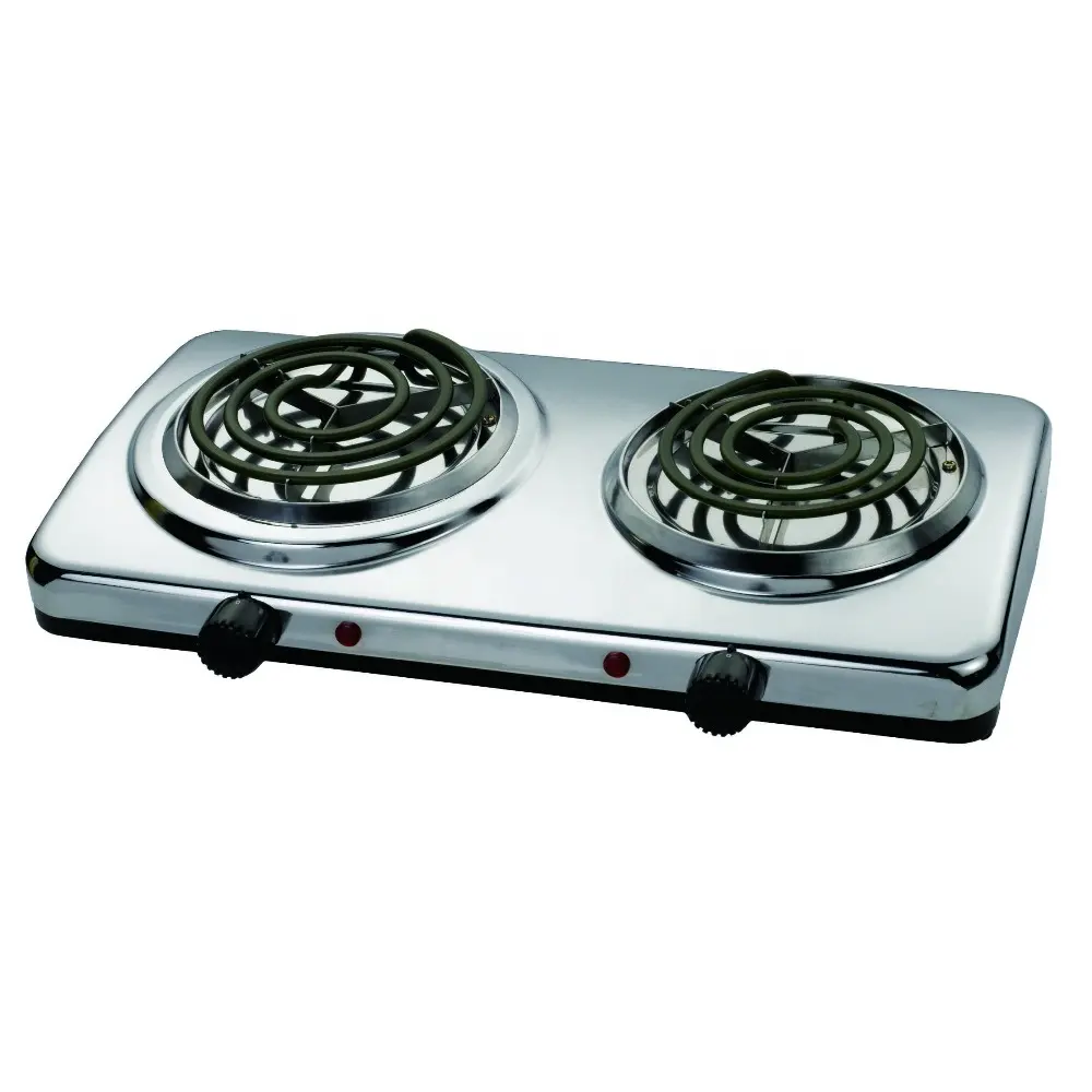 Электрическая двойная спиральная плита с 2 горелками, Хорошая электрическая плита, плита для приготовления пищи