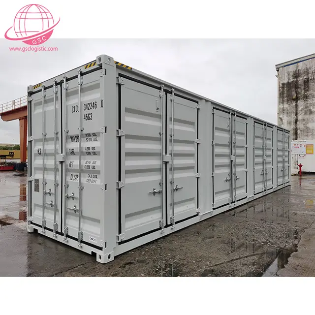 New 40 Feet High Cube Open Side Dry Cargo Shipping Container Dry Container 20 Ft & 40ft for Sale GSC Logistics Transporation