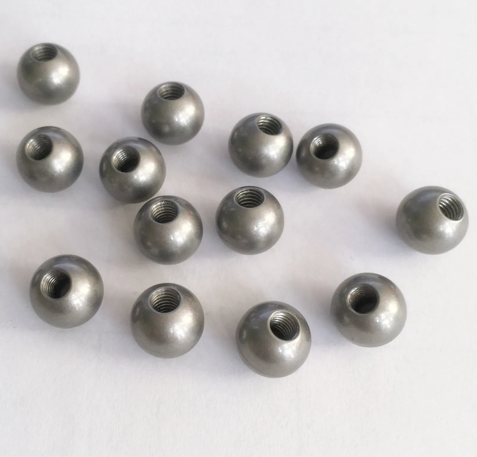 Tapped 430 stainless steel sphere m4 threaded steel ball 10mm 12mm