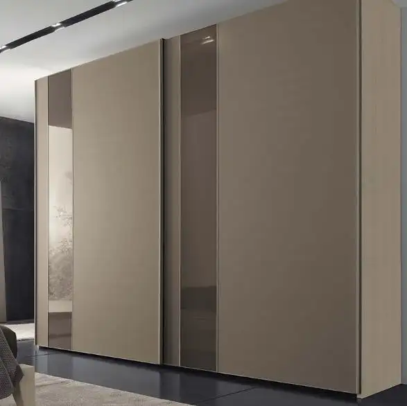 Дизайн шкафов для гардероба с поворотным зеркалом, 2 двери, раздвижные меламиновые материалы из фанеры для шкафов