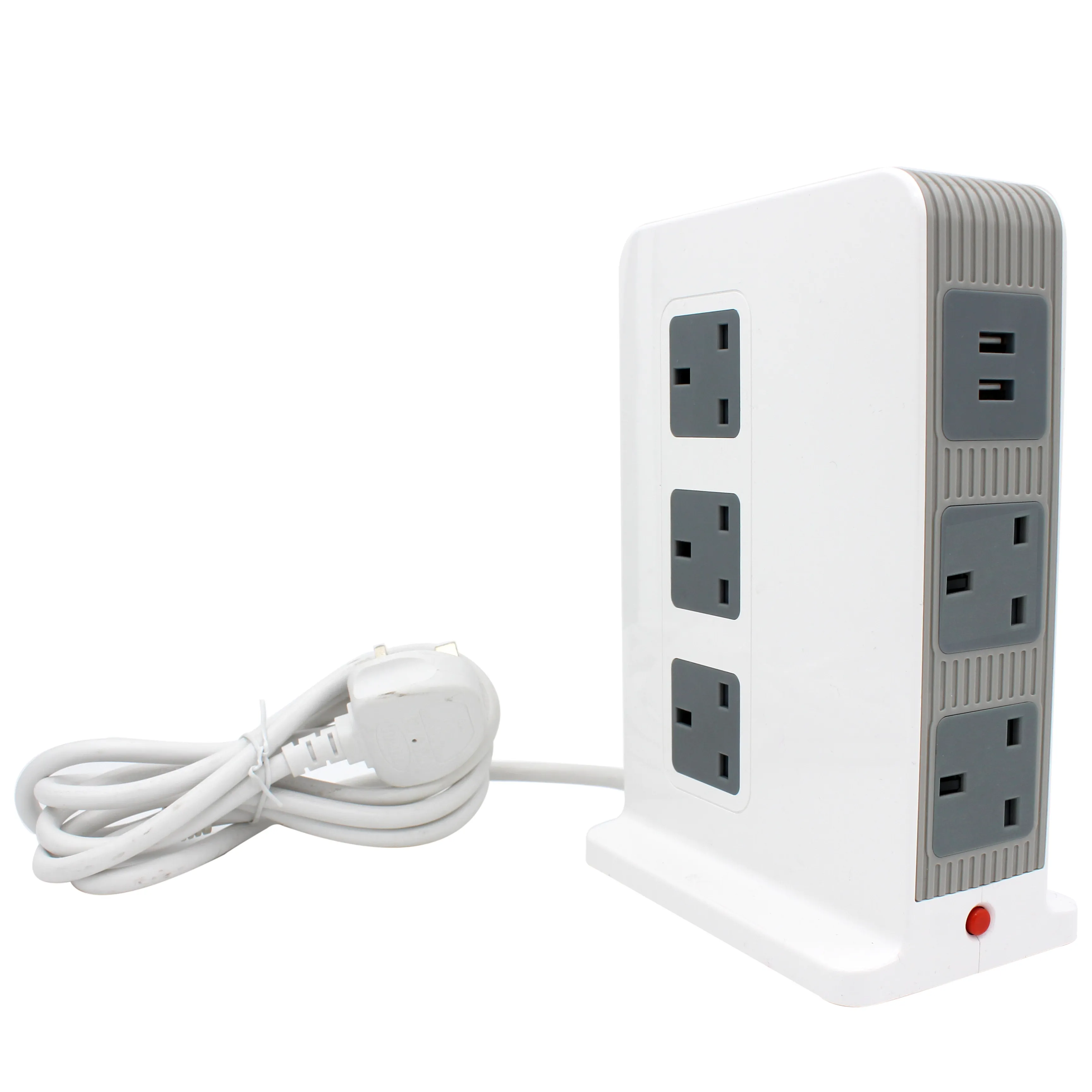 high quality Smart 10 AC Power Extension Socket with 4 USB Power Strip