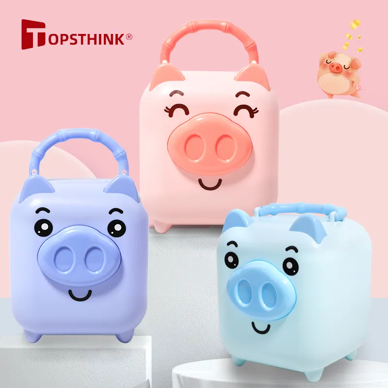 TOPSTHINK Cartoon Pig Shaped Money Boxes Children Toys Birthday Gift Home Decor Money Saving boxes Piggy Bank
