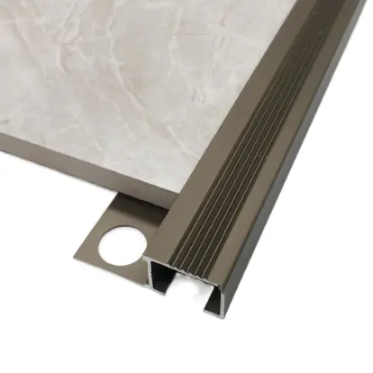 Aluminum Square Shape Stair Nosing For Stair Edge Protector