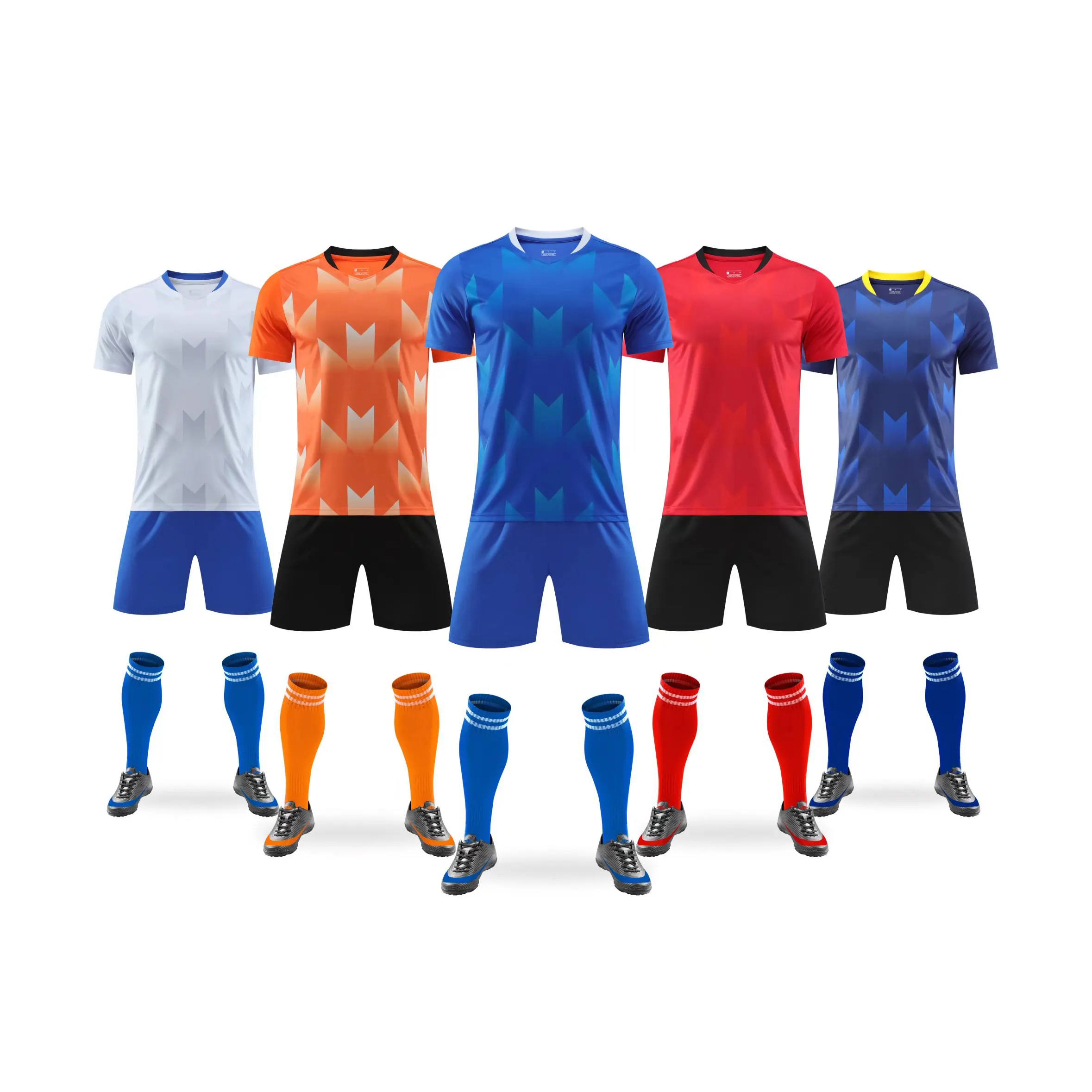 Оптовая продажа, мужская спортивная одежда, Клубная Футбольная форма, одежда для футбола с принтом и номером, спортивная одежда