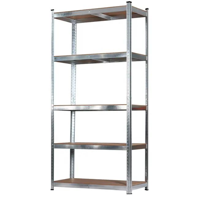 KINDE 5 Tier Racking Shelves Adjustable Metal Shelves Multi-purpose Boltless Rack Storage Shelving 180x90x40CM 875KG