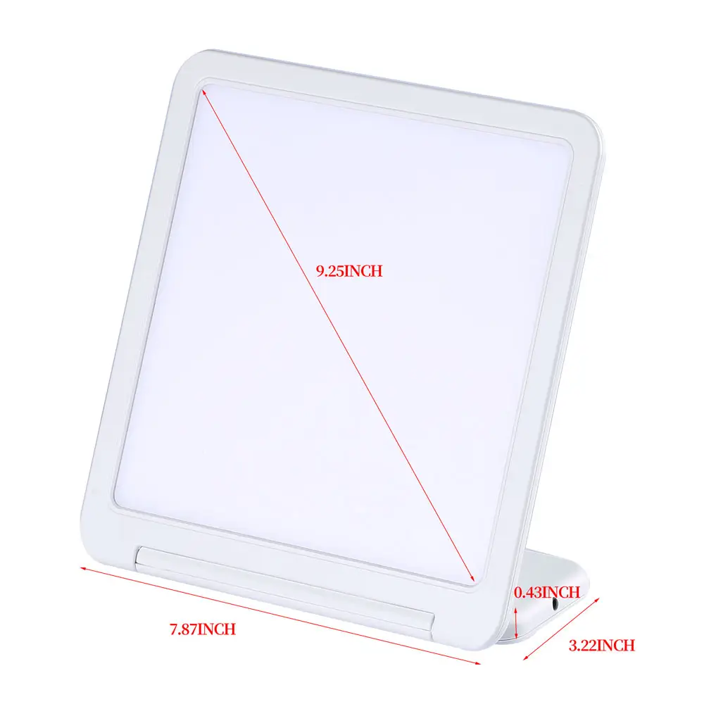 GQ-L3 FCC CE ROHS UV-Free 10000Lux SAD Light Therapy Lamp With Stepless Brightness Large Light Surface For Happy Life