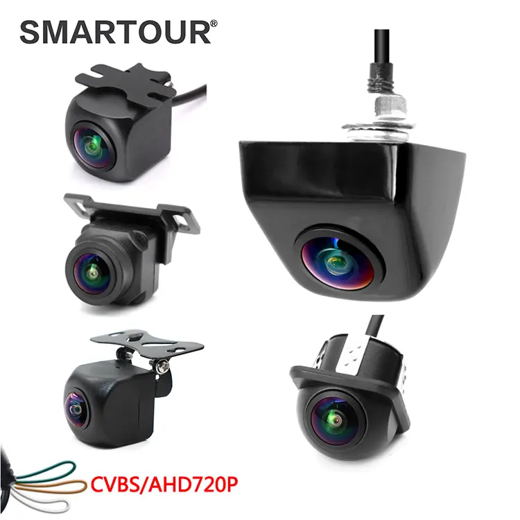 Smartour рыбий глаз 170 градусов AHD / CVBS 720P автомобиль рыбий глаз Автомобильная камера ночного видения Водонепроницаемая парковочная камера