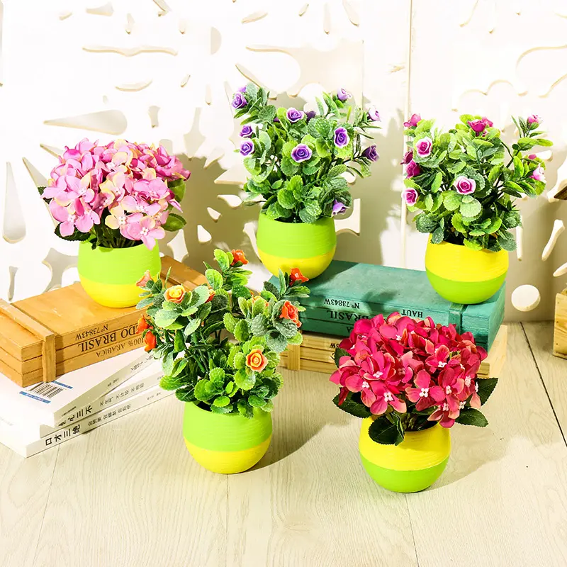 ZHUOOU Good Quality Artificial Flower Pot Plant Artificial Plants for Home Decor