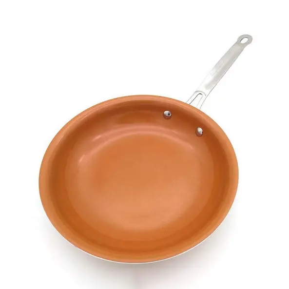 Cheap Price Forged Aluminum Non-stick Copper Fry Pan with Ceramic Coating