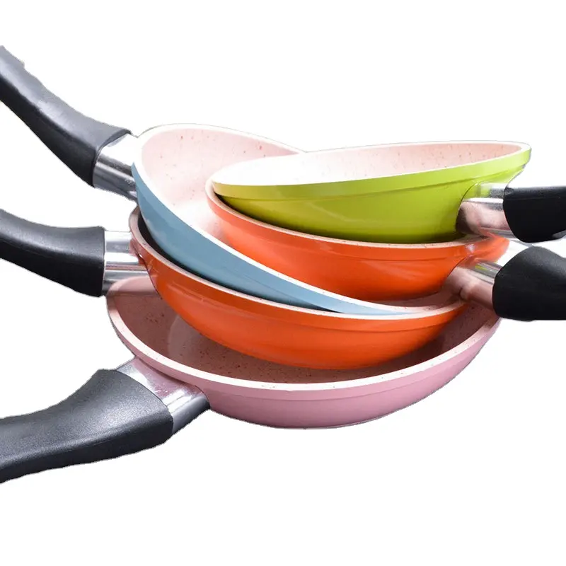 Macaron Color Mini Non-stick Egg Pan    Aluminum Cookware Kitchen  Frying Pan Diameter 12cm Aluminum Frying Pan