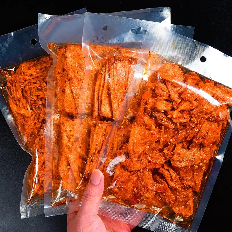 chilli flavors strips latiao bean curd skin asian snacks oem