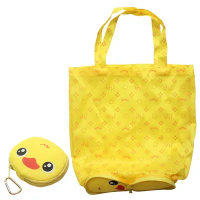 Factory Cartoon Folding Shopping Bag Eco Travel Foldable Handbags Grocery Tote Storage Reusable Animal Shopping Bags