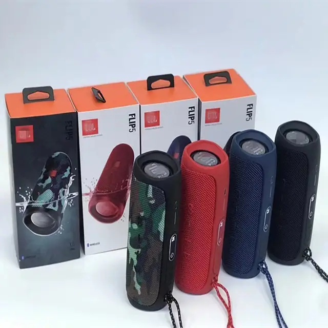 FILP5 Sound equipment waterproof outdoor portable wireless speaker Hifi Boomsbox horn subwoofer speaker phone