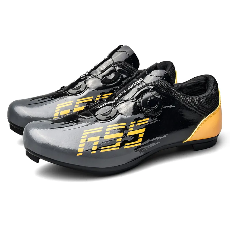 Wholesale oem Professional Ultralight bike boots riding Wear-resistant road bike Lock-free cycling shoes